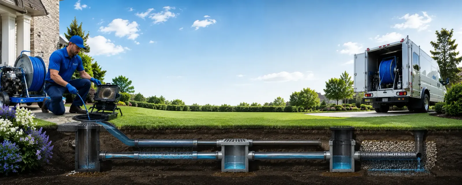 Outdoor drain cleaning information for Caledonia, ND